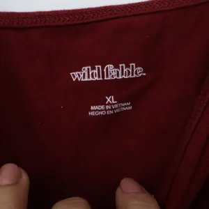 Wild Fable Burgundy Bodycon Mini Dress XL Surplice V-Neck Spaghetti Strap Cotton thumbnail 2