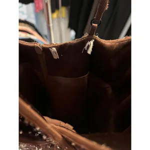 Chocolate Brown Sequin Tiered Ruffle Mini Dress V-Neck Adjustable‎ Straps thumbnail 4