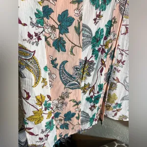 Daytrip Pink and Gold 3/4 Sleeve Boxy Blouse thumbnail 5