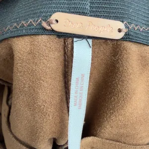 Free People Womens Leggings S Brown Faux Suede Vegan Leather Moto Seam Stretch thumbnail 5