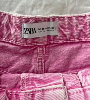 Zara Pink Denim Shorts thumbnail 3