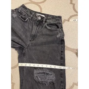 Garage Denim Street Wide Leg Black Distressed Jeans Size 00/23 Y2K thumbnail 5