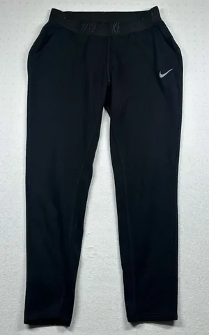 Nike Dri-FIT Joggers Sweatpants Black Elastic Waist Athletic Pants Size M thumbnail 1