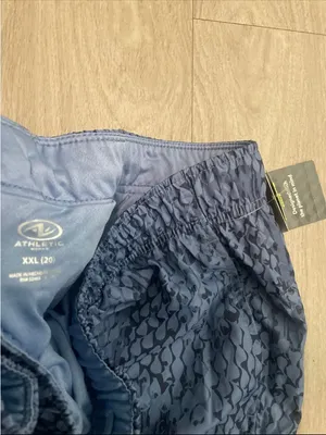 Women’s Blue Patterned Athletic Shorts Size 2X thumbnail 2
