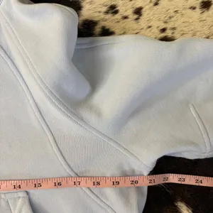 LULULEMON‎ Scuba Oversized Half-Zip Hoodie Blissful Blue Size XS/S thumbnail 6