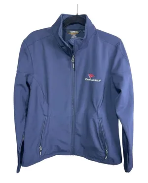 Core 365 By North End One America Softshell Jacket Navy Fleece Lined Women's L‎ thumbnail 1