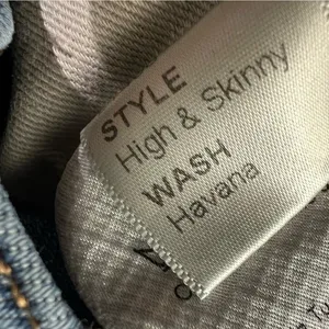 Reformation High & Skinny Jeans Havana Wash High Rise Blue‎ Denim Size 24 thumbnail 5