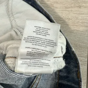 RE/DONE 70's Straight Jeans Women's Size 28 Destroyed Sunfaded Indigo High Rise thumbnail 12