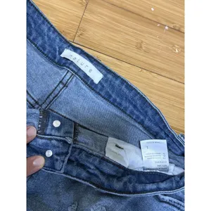 Nature Denim Women’s Hi-Rise Distressed Shorts Size Large Blue Jean Button Fly thumbnail 3