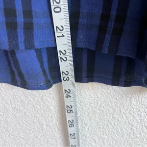 Madewell Highroad‎ Popover Shirt in Chelton Plaid Black Blue thumbnail 6