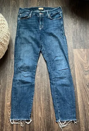 Mother The Looker Ankle Fray Jean thumbnail 1
