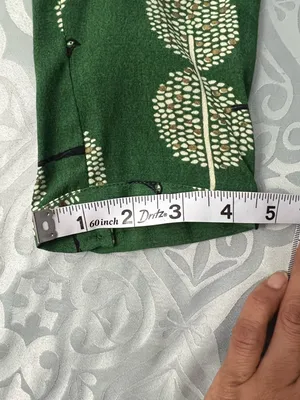 Maeve Green Printed Mini Swing Dress packets and laces at the back adjustment S thumbnail 7
