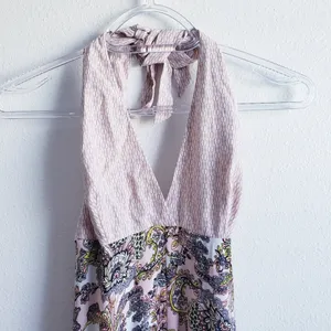 Victoria's Secret Silky Halter Maxi Floral Dress thumbnail 3