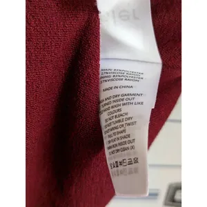 Acler Brighton twist jersey top in burgundy size US 4 thumbnail 6