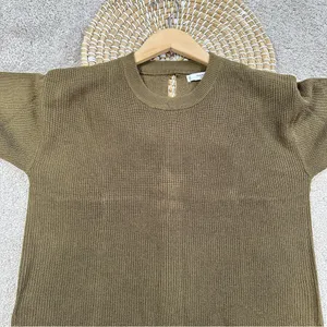 NWT Mango Women’s Crewneck Knit Sweater Longsleeve in Dark Olive S thumbnail 3