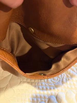 Antik Kraft Cognac Brown Vegan Leather Slouchy Hobo Bag thumbnail 5