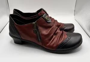 Rieker-Antistress Louise 52173 / Louise 73 two-tone red and black 41 US 10 thumbnail 1