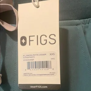 Womens New Figs Zamora Petite Jogger Scrub Pants Jade Hydrogreen thumbnail 2