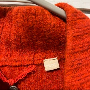 Anthropologie Knitted & Knotted Red Wool Blend Sweater thumbnail 4