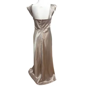 Birdy Grey Mia Satin Dress Champagne Formal Gown Prom Ball‎ Bridesmaid WeddingM thumbnail 2