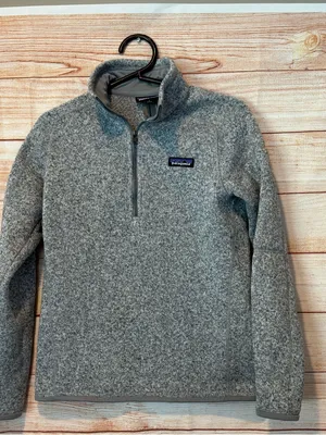Patagonia Heather Gray Half-Zip Fleece Pullover like new thumbnail 1