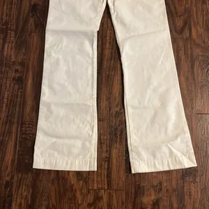 NWT Hollister Off White Beige Betty Cotton Lowrise Pants Size 3 thumbnail 8