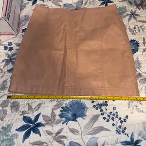 Free People Faux Suede Pink Skirt thumbnail 10