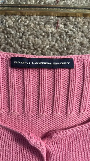 Ralph Lauren Pink Cardigan Top thumbnail 2