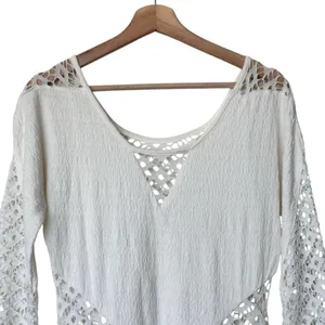 Free People To the Point Dress M White Lace Mini thumbnail 8