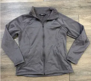 The North Face Women’s Large Gray Full Zip Fleece Jacket Outdoor Hiking thumbnail 1