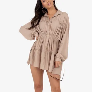 Kittenish Tan Collared Shirt thumbnail 2