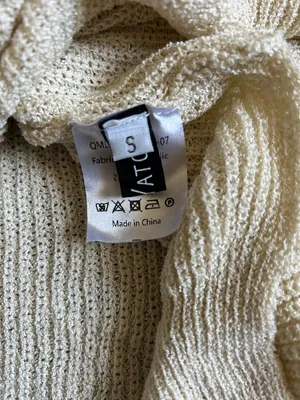 Relaxed Cream Short-Sleeve Knit Sweater with Chest Pocket thumbnail 2