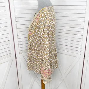 Style & Co‎ Printed Flared Hem Bell Sleeve V Neck Top Yellow Multi Small thumbnail 2