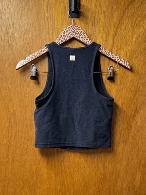 Vuori Womens Elevation Plyo Racerback Tank Top Midnight Heather Navy Blue Small thumbnail 11