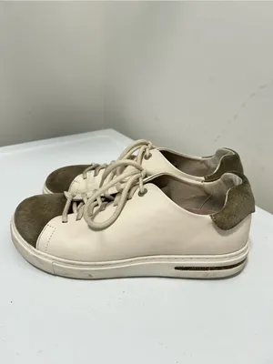 Birkenstock Bend Low Decon Pop Sneakers Taupe Eggshell Size 7 - 7.5 US Narrow thumbnail 3