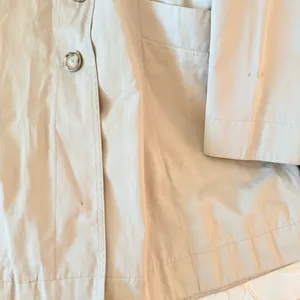 Michael Kors Single Breasted Beige Trench Coat Rain Coat Removable Hood Large thumbnail 5