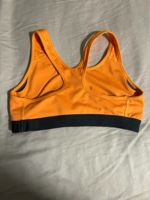 Nike Pro Orange Racerback Sports Bra Size M thumbnail 2