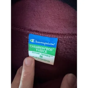 Virginia Tech Champion burgundy pull over quarter zip unisex sz M thumbnail 5