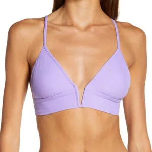 Maaji Periwinkle Parade Reversible Bikini Top In Purple thumbnail 2