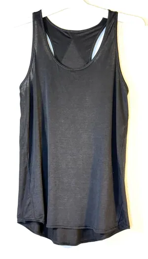 Lululemon Essential Tank Top Pleated Black Sz 4/ 6 YOGA Gym Run thumbnail 1