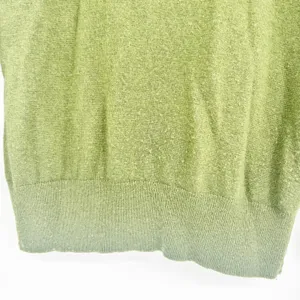 J. Crew Womens‎ Moss Green Wool Blend Tiered Ruffle Sleeve Preppy Sweater XXS thumbnail 3