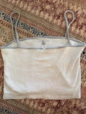 Brandy Melville white bow tank top thumbnail 1