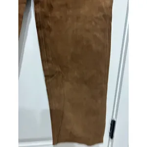 Bagatelle New Vintage 90s Brown Genuine Suede Leather Pants Women’s 16 High Rise Straight thumbnail 3
