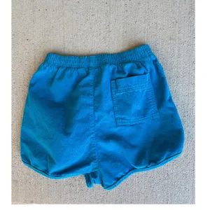 Vintage American Apparel Teal Blue Corduroy Mini Shorts XS Made in USA thumbnail 2