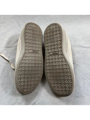 Puma Basket Platform Reset Womens 7 Gray Violet Shimmer Suede Sneakers 363313-01 thumbnail 3