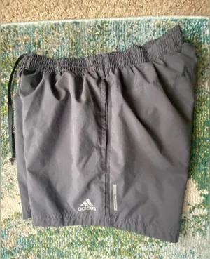 Adidas gray logo running shorts, size large thumbnail 8
