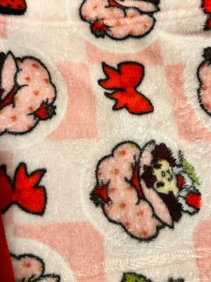 Womens large Strawberry Shortcake Plush Lounge/Sleep Shorts thumbnail 4