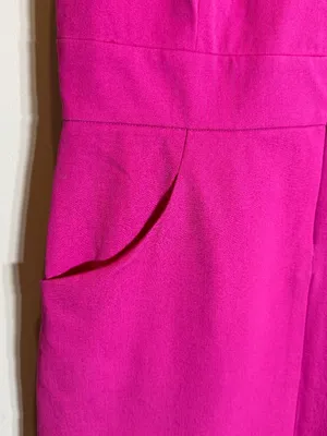 J. McLaughlin Hudson Front Zip Bi-Stretch Sheath Dress Women's 8 Pink Formal NWT thumbnail 8