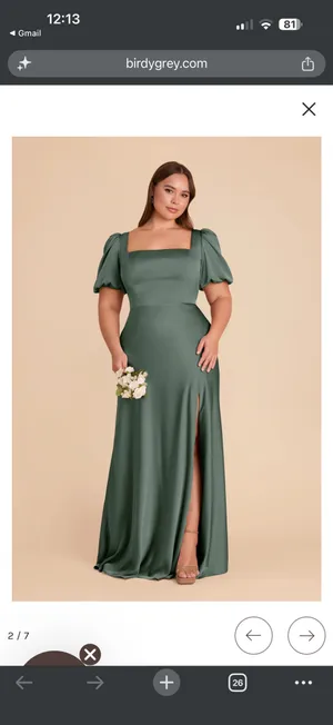 Emerald Green Bridesmaid Dress thumbnail 4
