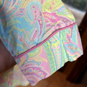 Lauren Ralph Lauren Sleep Shirt Pink Pastel Paisley Long Sleeve Size Small thumbnail 5